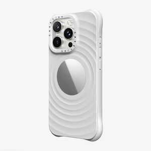 CASETiFY Ripple Mirror Case - White - iPhone 16 Pro